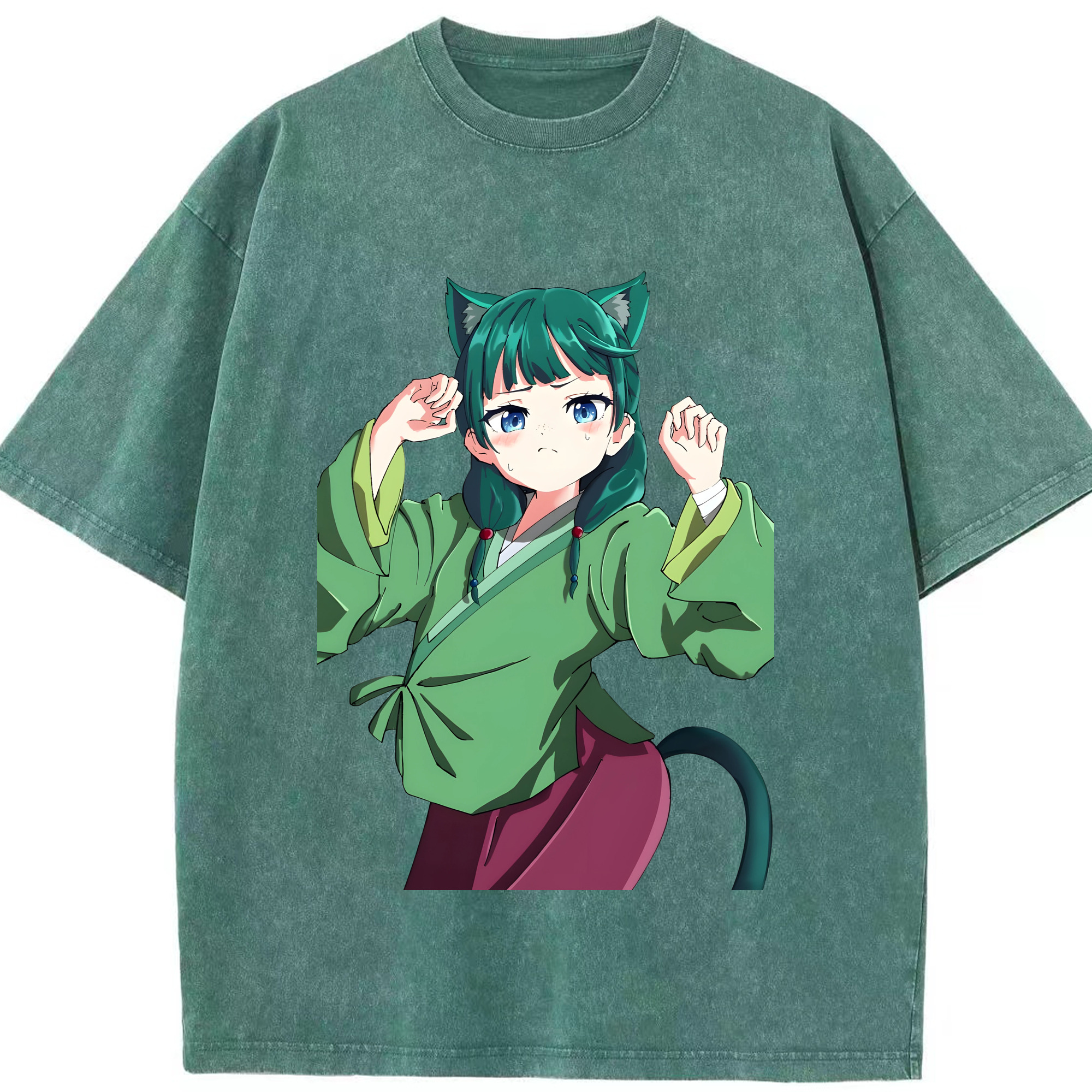 （画像用） 薬屋のひとりごと The Apothecary Diaries 綿100% ヴィンテージ風 半袖Tシャツ（フロントプリント）